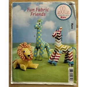 McCall's Ellie Mae Designs Fun‎ Fabric Friends Stuffed Toys Pattern K211